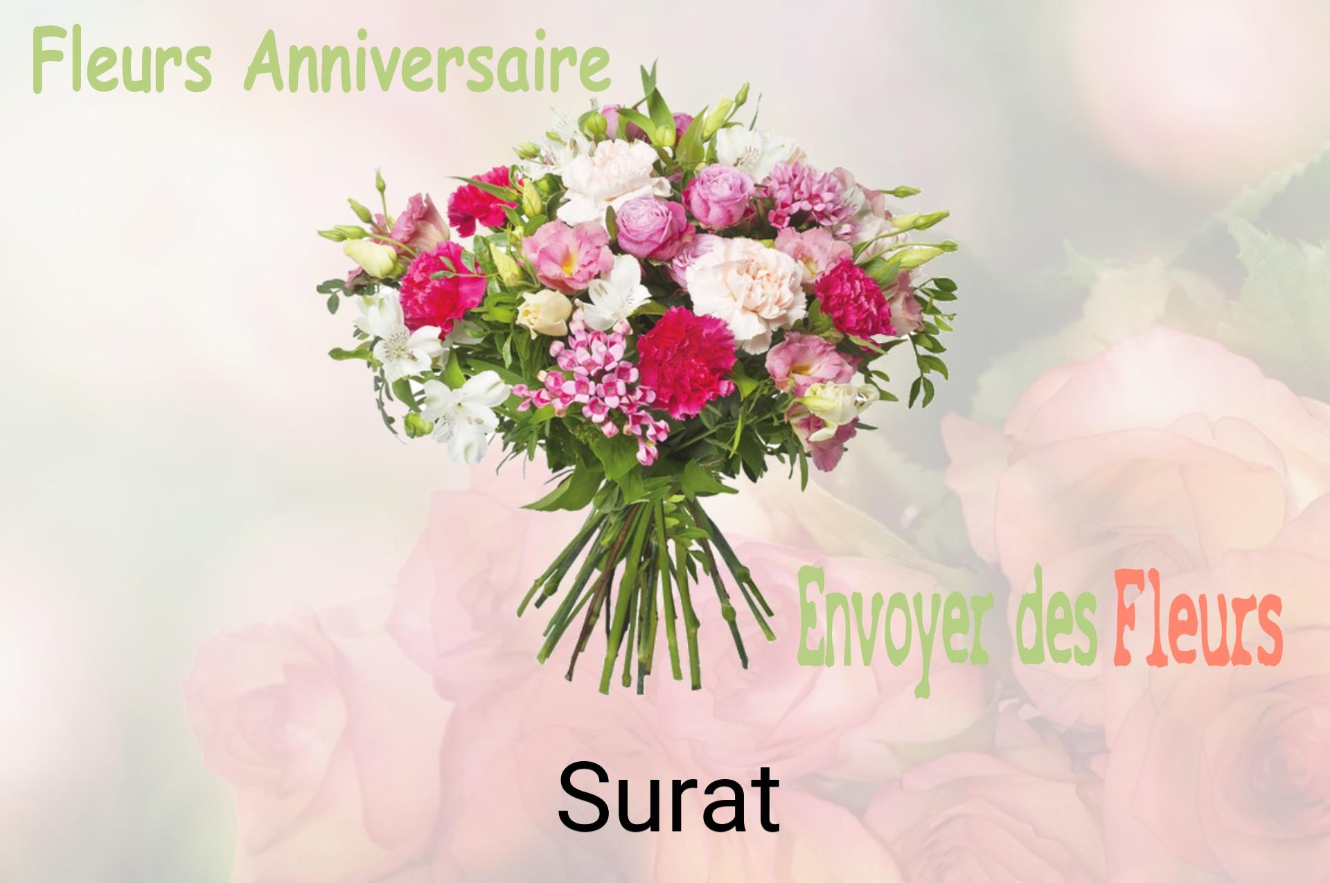 Bouquet de fleurs d’anniversaire livré à Surat