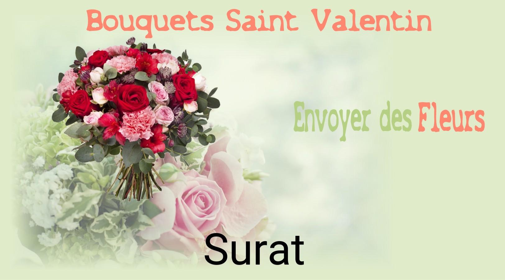 Roses de Saint-Valentin livrées à Surat